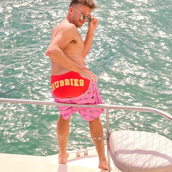 Chubbies 5.5"Men's Tear Away Swim Trunks w/ Swim Brief - The Dino Racers - Large - Picture 5 of 5